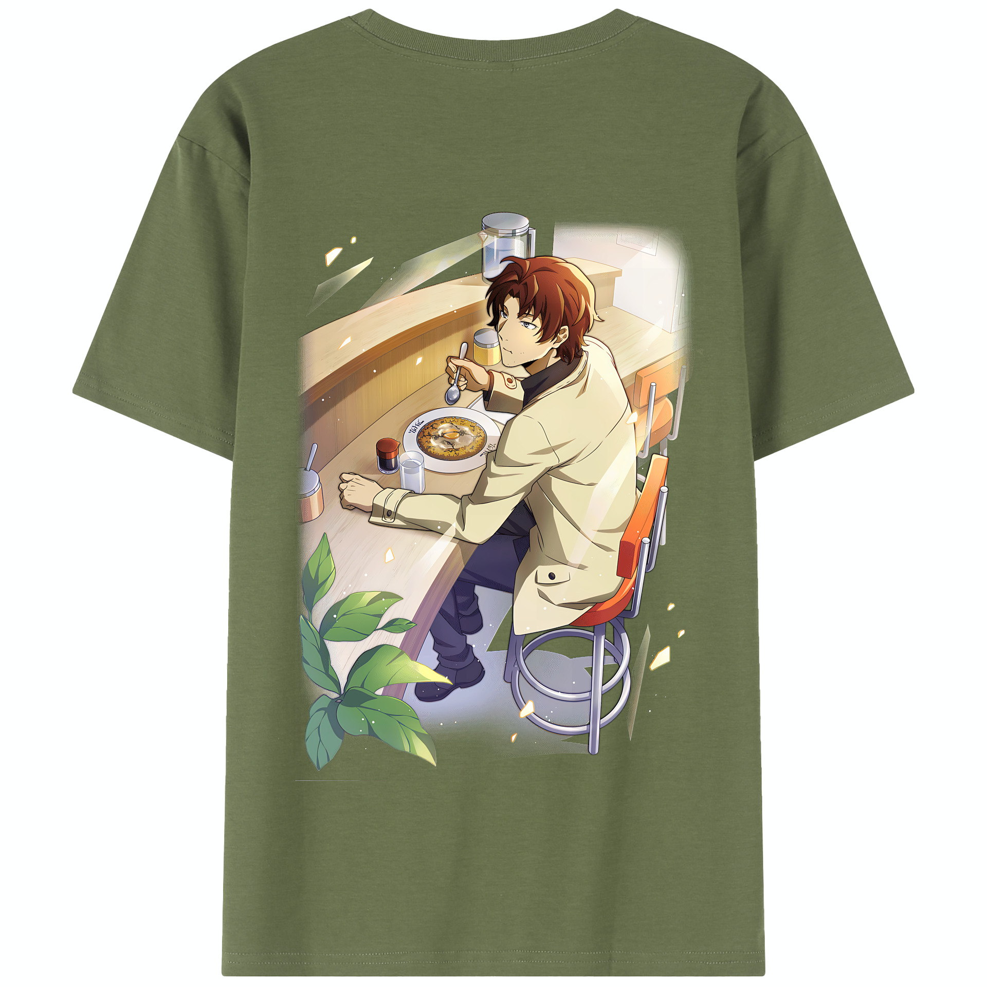 （画像用） 文豪ストレイドッグス Bungo Stray Dogs 綿100％半袖Tシャツ（背面プリント）